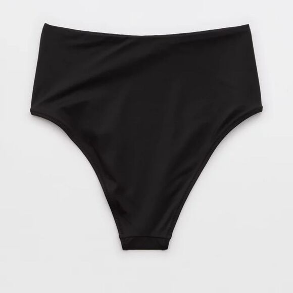 Aerie The Cheeks Bikini Bottom Sz XSmall Black NWT - Picture 4 of 8